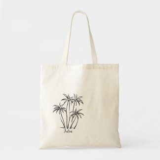 Palm Trees Tote Bag for Beach Bachelorette Party