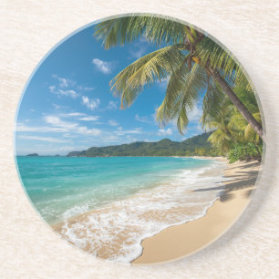 Palm Trees Tropical Beach Ocean Coaster