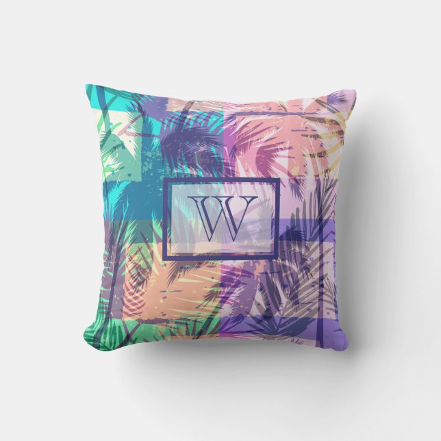 Palm Trees Tropical Cushion (Front)