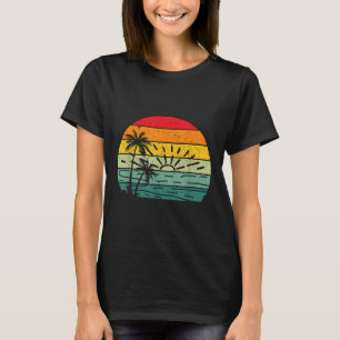 Palm Trees Tropical Summer Vintage Retro Style 80s T-Shirt