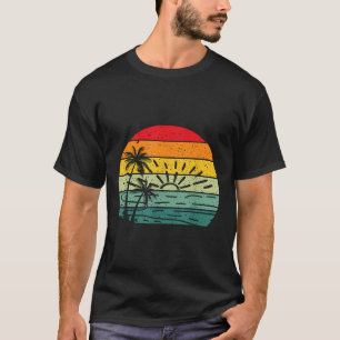 Palm Trees Tropical Summer Vintage Retro Style 80s T-Shirt
