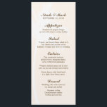 Palm Trees Tropical Wedding Menu Cards<br><div class="desc">Palm Trees custom wedding menu cards. Perfect for summer or destination weddings.</div>
