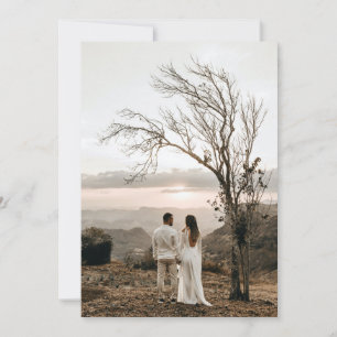 Palm Trees Tropical Wedding Photo Base For Vellum Invitation