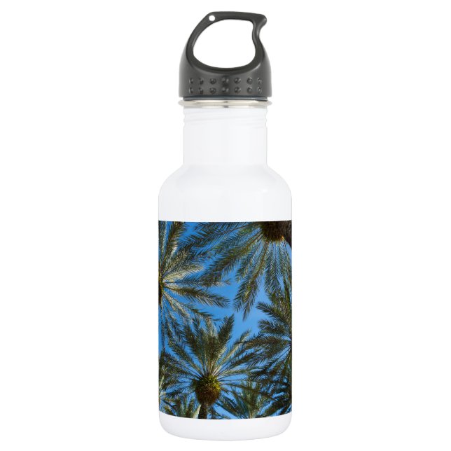 Palm Trees Umbrella 532 Ml Water Bottle (Front)