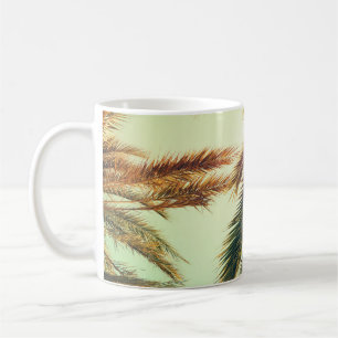 Palm Trees, Vintage Toned Sky. Coffee Mug