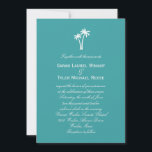 Palm Trees Wedding Invitation<br><div class="desc">A contemporary design with a touch of tropical flavour,  this Palm Trees collection makes an elegant complement to your seaside celebration. Matching components available at berryberrysweet.com</div>
