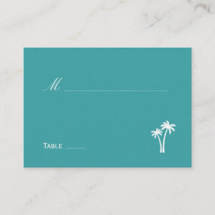 Palm Trees Wedding Place Card