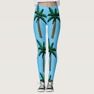PALM TREES YOGA PANTS