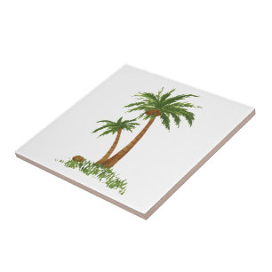 Palm TreeTile 4.25x4.25" Tile
