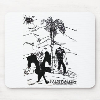 palm walker print mouse pad