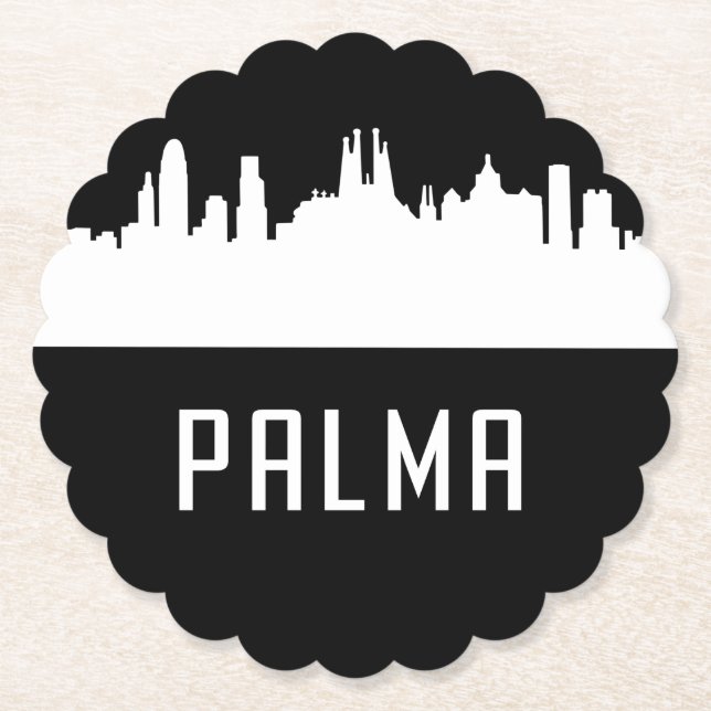 Palma | cities of Spain Paper Coaster (Front)