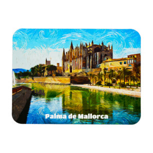 Palma de Mallorca Baleares Oil Paint Magnet