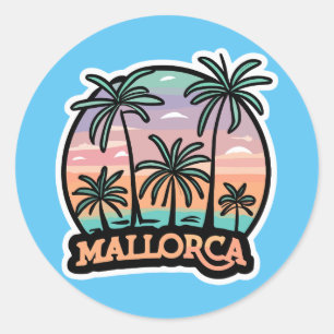 Palma de Mallorca Classic Round Sticker
