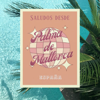 Palma de Mallorca España retro vintage Postcard