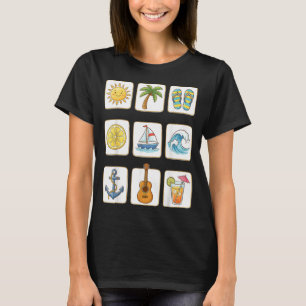 Palma de Mallorca Spain Cute Summer Beach Icons T-Shirt
