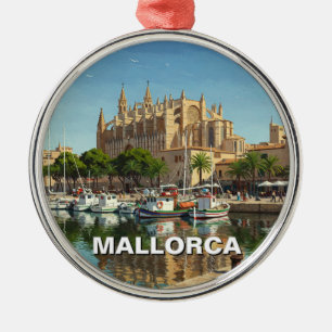Palma de Mallorca Spain Travel Metal Ornament