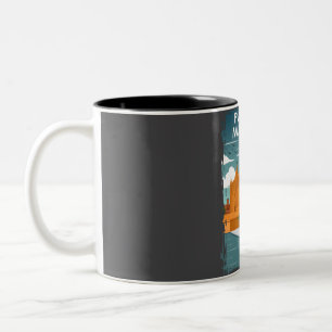 Palma De Mallorca Spain Vintage Minimal Retro Trav Two-Tone Coffee Mug