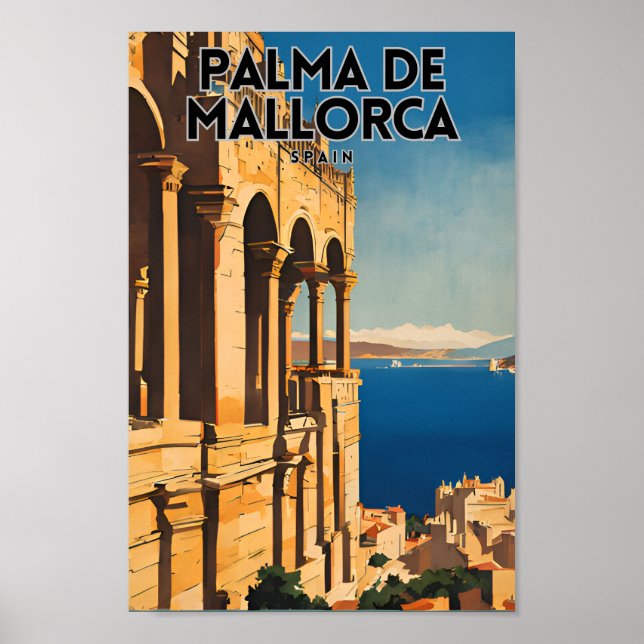 Palma De Mallorca Travel Poster (Front)