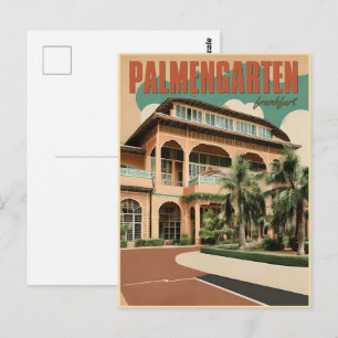 palmengarten botanical garden frankfurt postcard
