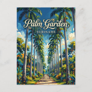 Palmentuin (Palm Garden) Suriname Postcard