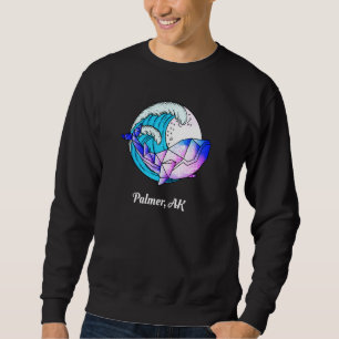 Palmer Ak Japanese Paint Geometric Orca Killer Wha Sweatshirt
