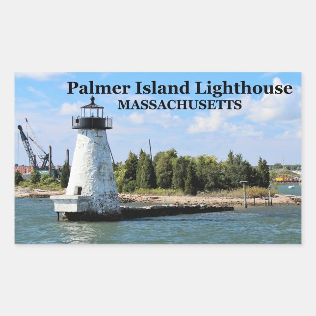 Palmer Island Lighthouse, Massachusetts Stickers (Front)