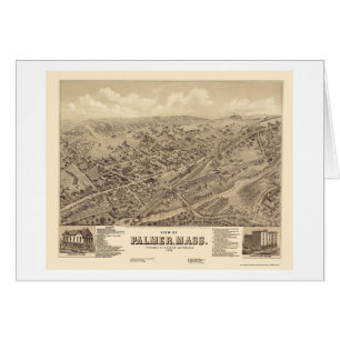 Palmer, MA Panoramic Map - 1879