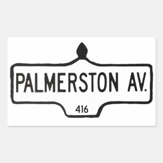 Palmerston Avenue Rectangular Sticker