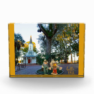 Palmetto Bluff Chapel Bluffton SC Fall Scarecrows Photo Block