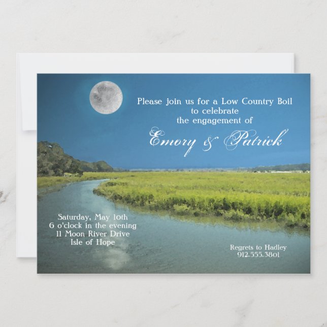 Palmetto Moon Low Country Invitation (Front)