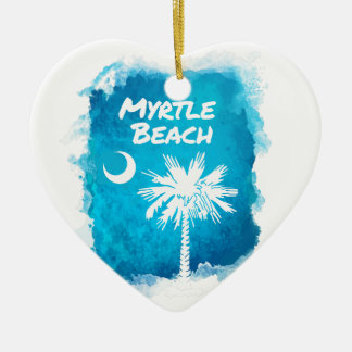 Palmetto Paint Splatter Ceramic Tree Decoration