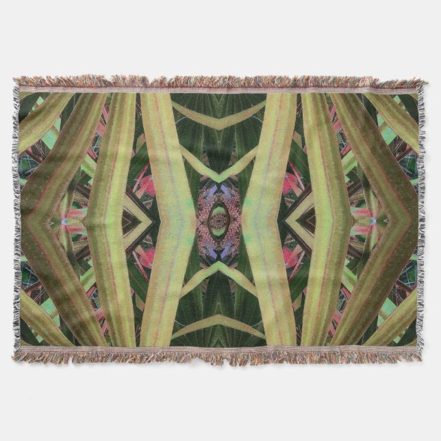 Palmetto Pattern Throw Blanket (Front)