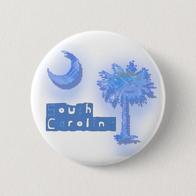 palmetto south carolina 6 cm round badge (Front)