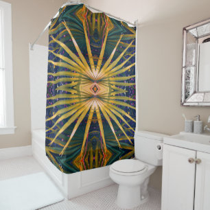 Palmetto Sunburst Shower Curtain