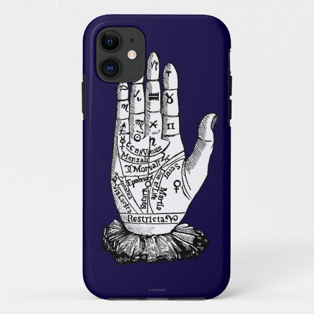 Palmistry Chart, 1885 Case-Mate iPhone Case (Back)