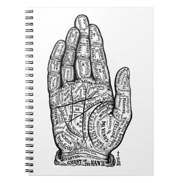 Palmistry Chart Notebook (Front)