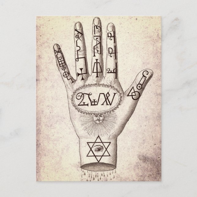 Palmistry Postcard (Front)