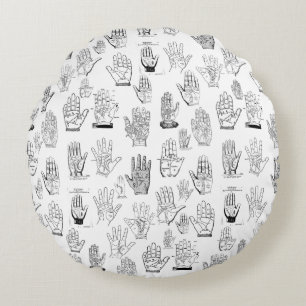 Palmistry Round Cushion