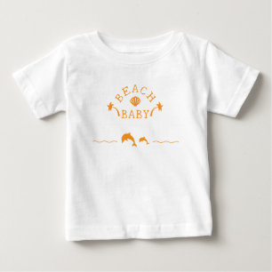 Palms & Dolphins Orange Beach Baby T-Shirt