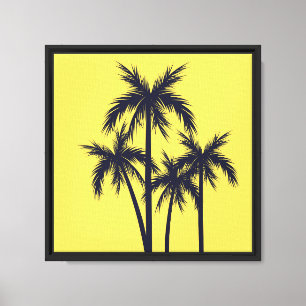 Palms of Yellow Canvas Print