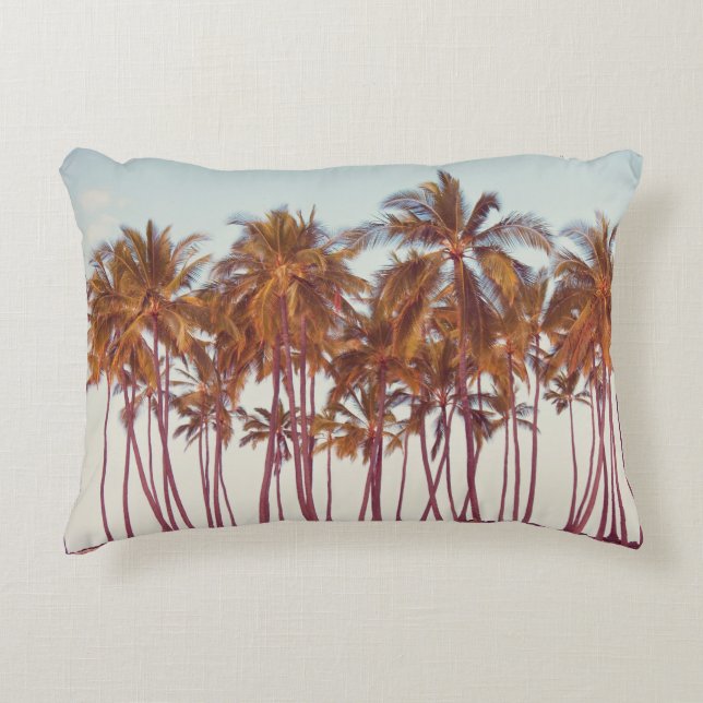 Palms plantation decorative cushion (Front)