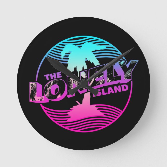 Palms Round Clock (Front)