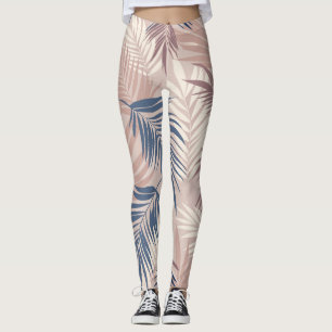Palmscape: Tropical Motif Pattern Leggings