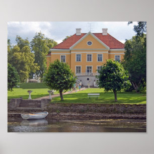 Palmse Manor Estonia Coaster Poster