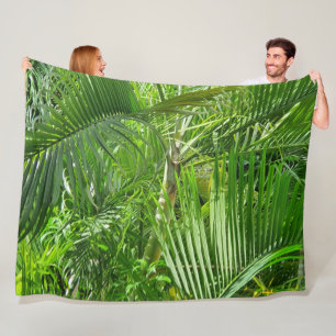 PalmTrees Jungle 🌴 Fleece Blanket