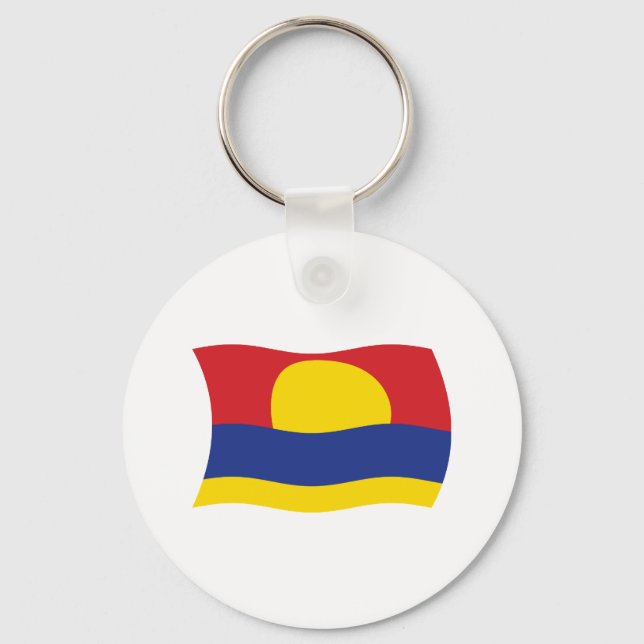 Palmyra Atoll Flag Keychain (Front)