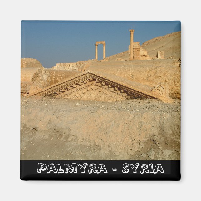 Palmyra, Bell Temple, Syria No.2 (Fridge Magnet) Magnet (Front)