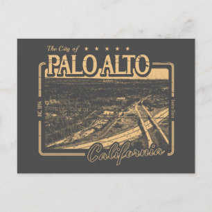 PALO ALTO CALIFORNIA - MENLO PARK SAND HILL ROAD POSTCARD
