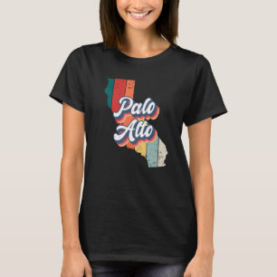 Palo Alto City Retro Vintage Hometown California T-Shirt