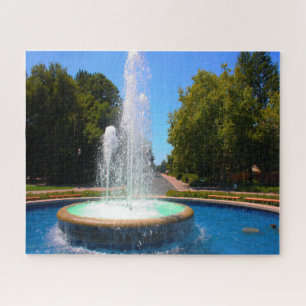 Palo Alto Street Fountain California Jigsaw Puzzle